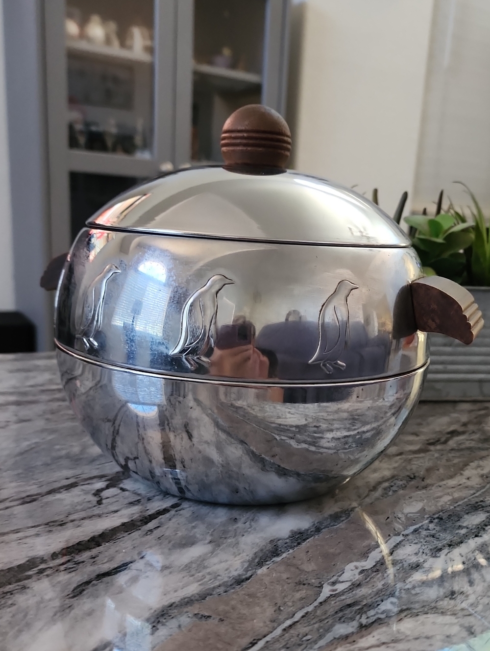 1960s Vintage West Bend Penguin Ice/Hot Server Bucket